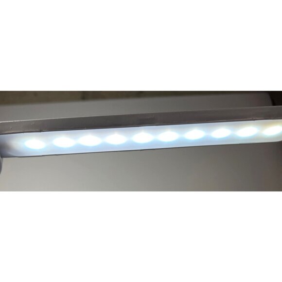 LED Desk Lamp With Fan 2 Pen Holder 2000mAh USB Rechargeable Digital Display HR6 - Picture 4 of 10